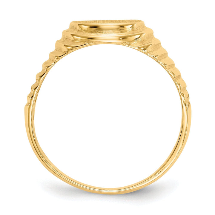 Lovely Rita's Ring 14k Yellow Gold Casted Solid Polished Men's Ring