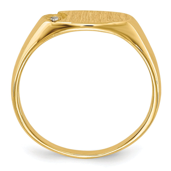 Lovely Rita's Ring 14k Yellow Gold Child's Diamond Signet Ring