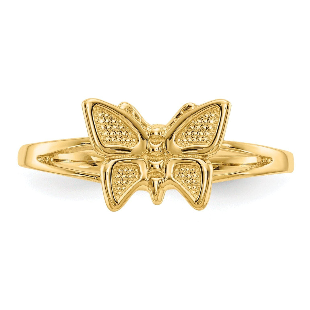 Lovely Rita's Ring 14k Yellow Gold Children's Butterfly Ring