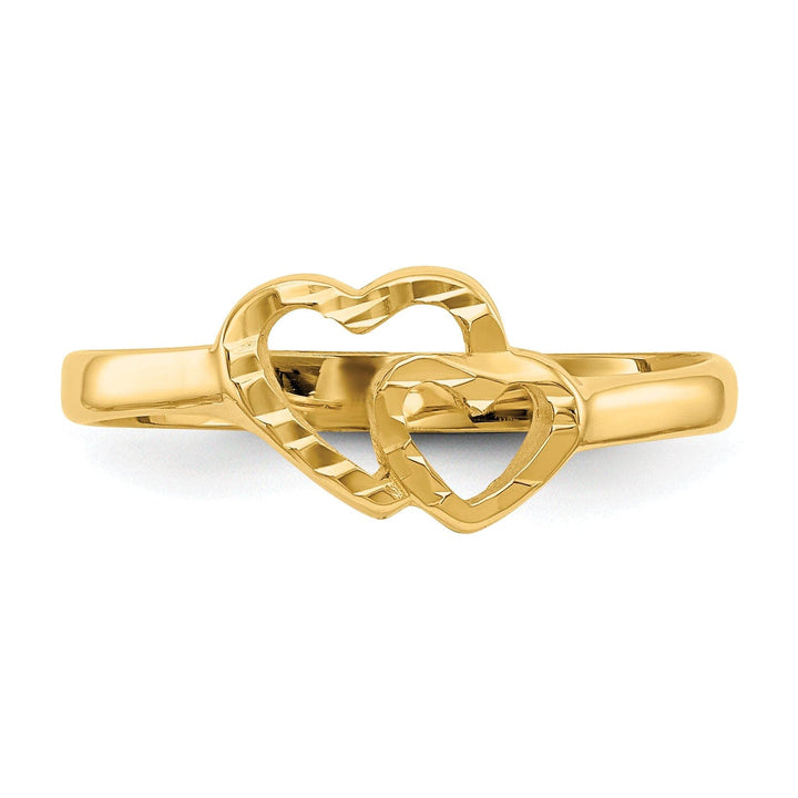 Lovely Rita's Ring 14k Yellow Gold Children's Heart Children's Ring