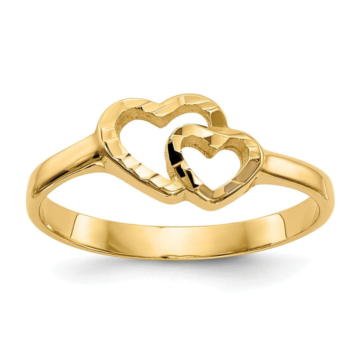 Lovely Rita's Ring 14k Yellow Gold Children's Heart Children's Ring