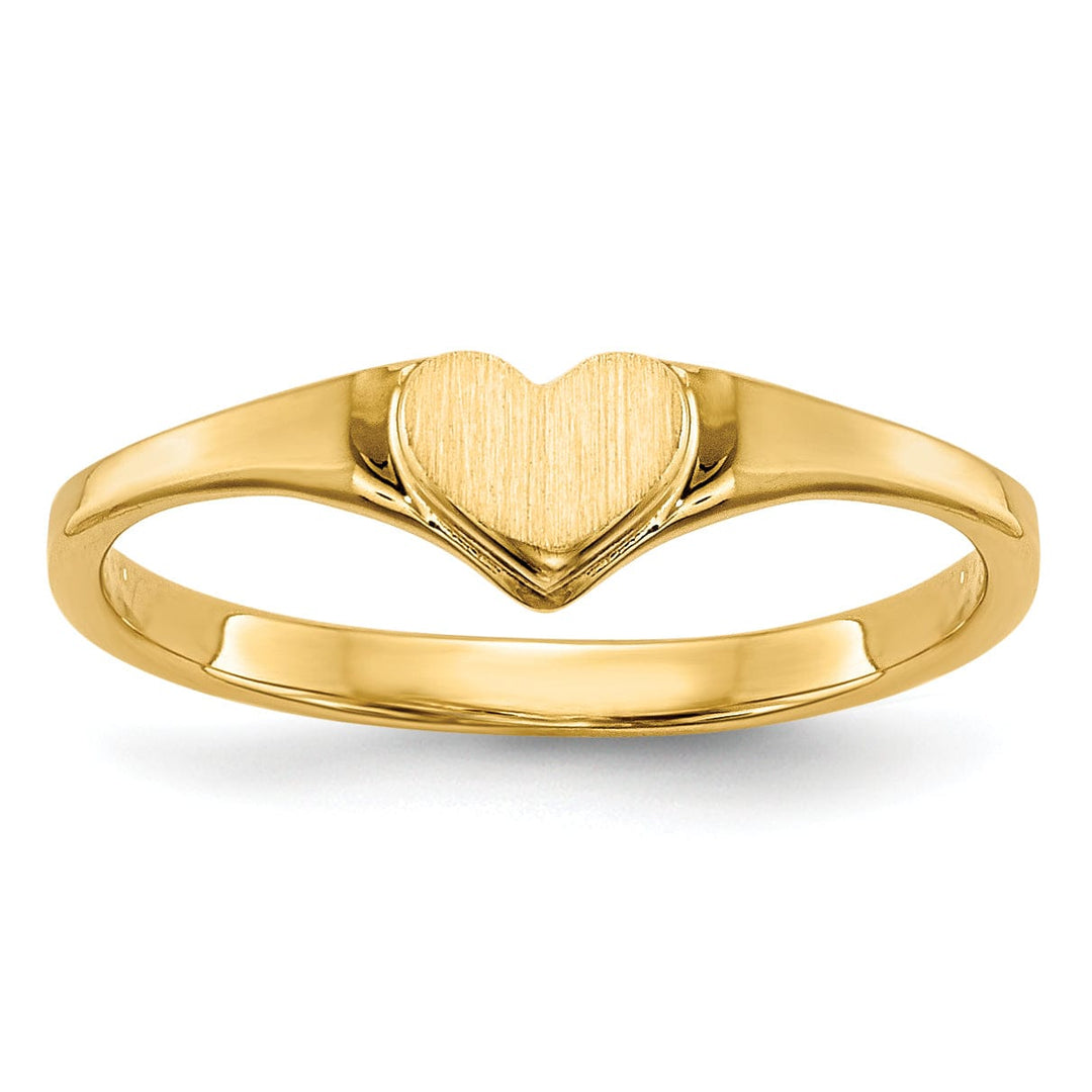 Lovely Rita's Ring 14k Yellow Gold Children's Heart Children's Ring