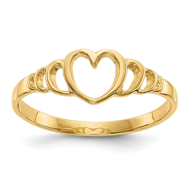 Lovely Rita's Ring 14k Yellow Gold Children's Heart Ring