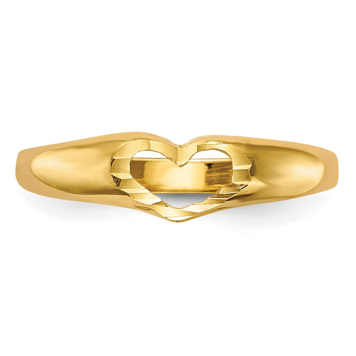 Lovely Rita's Ring 14k Yellow Gold Children's Heart Ring