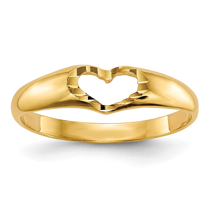 Lovely Rita's Ring 14k Yellow Gold Children's Heart Ring
