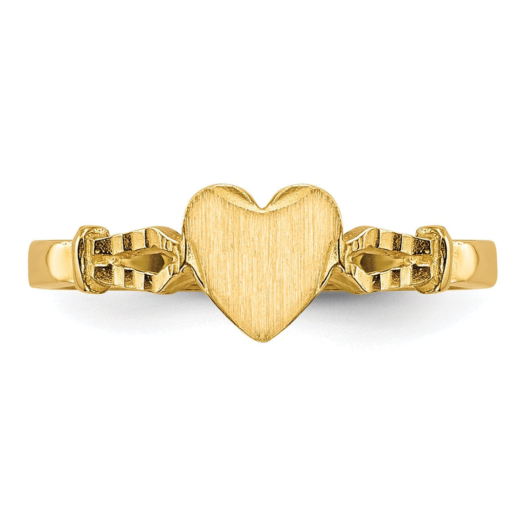 Lovely Rita's Ring 14k Yellow Gold Children's Heart Ring