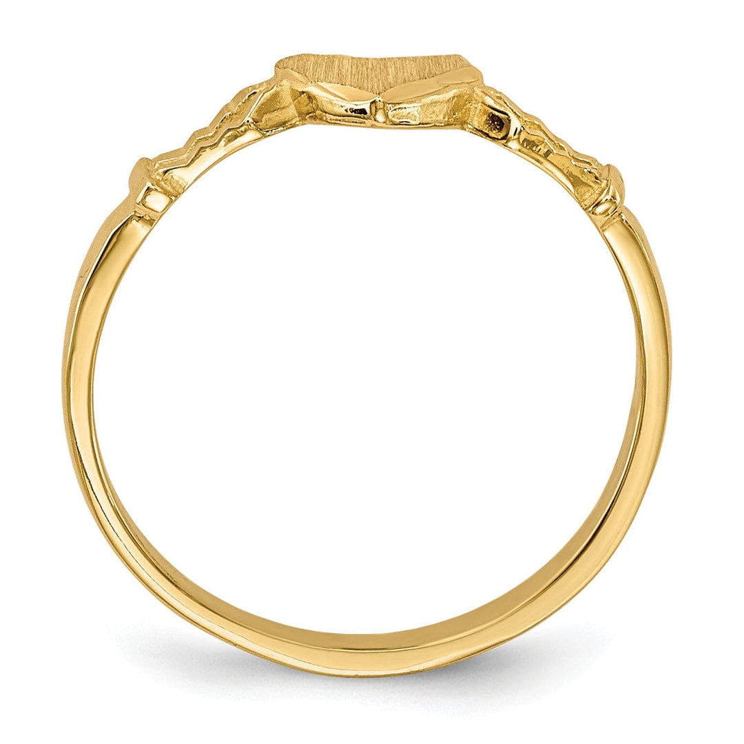Lovely Rita's Ring 14k Yellow Gold Children's Heart Ring
