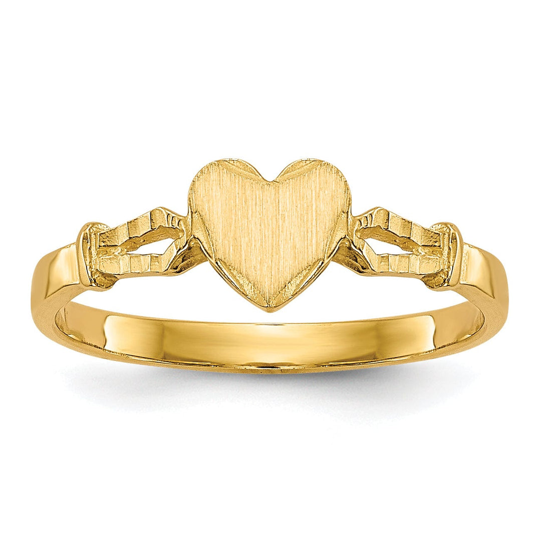 Lovely Rita's Ring 14k Yellow Gold Children's Heart Ring