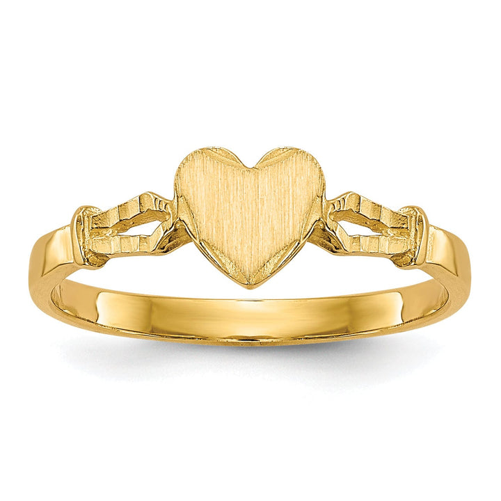 Lovely Rita's Ring 14k Yellow Gold Children's Heart Ring