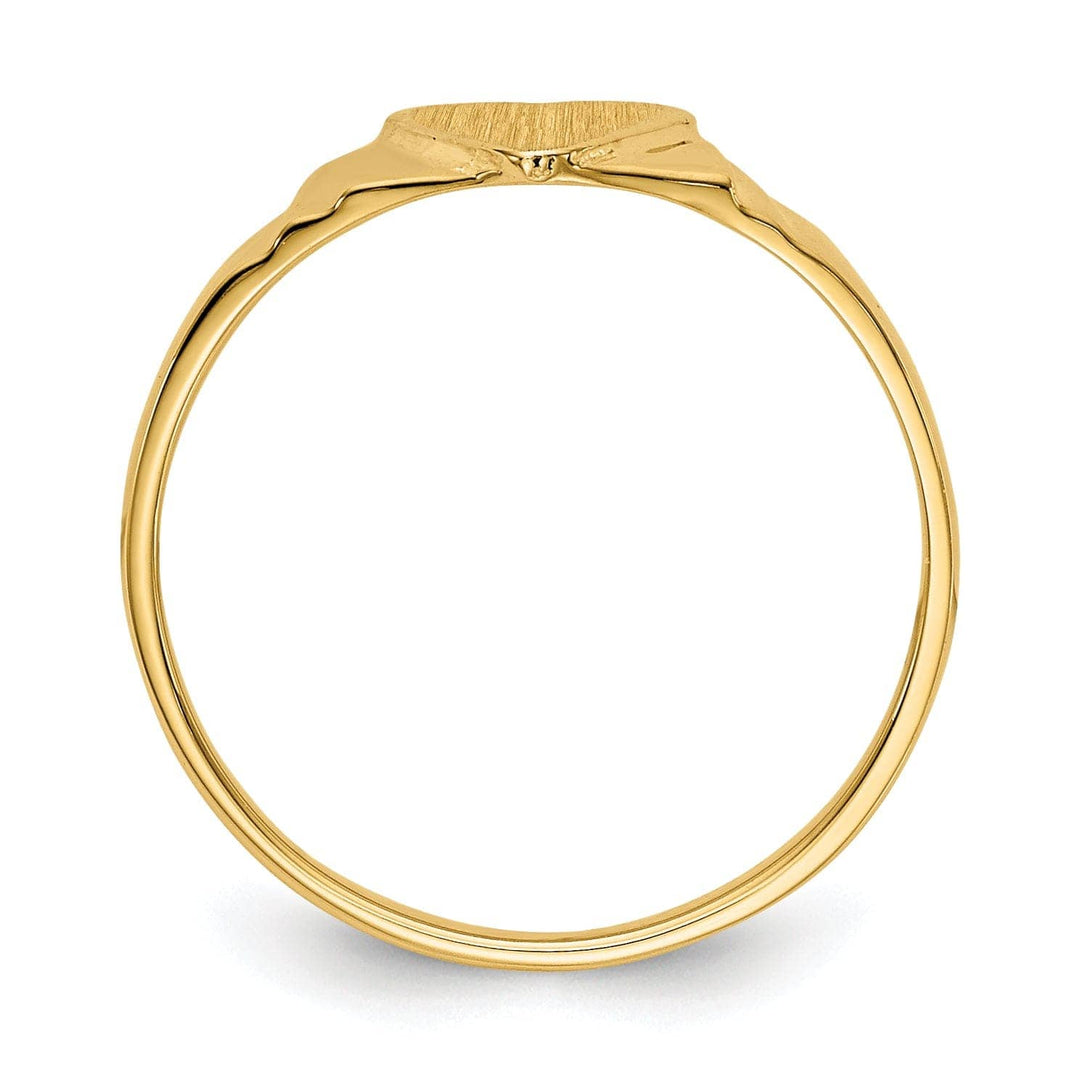 Lovely Rita's Ring 14k Yellow Gold Children's Signet Children's Ring