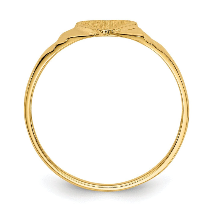 Lovely Rita's Ring 14k Yellow Gold Children's Signet Children's Ring