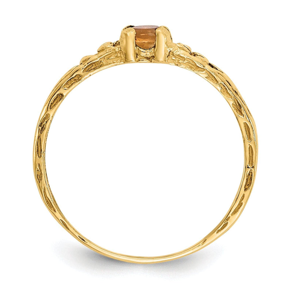 Lovely Rita's Ring 14k Yellow Gold Citrine Birthstone Baby Ring