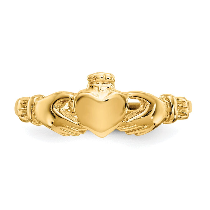 Lovely Rita's Ring 14k Yellow Gold Claddagh Baby Ring