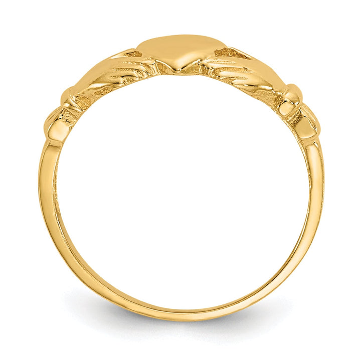 Lovely Rita's Ring 14k Yellow Gold Claddagh Baby Ring