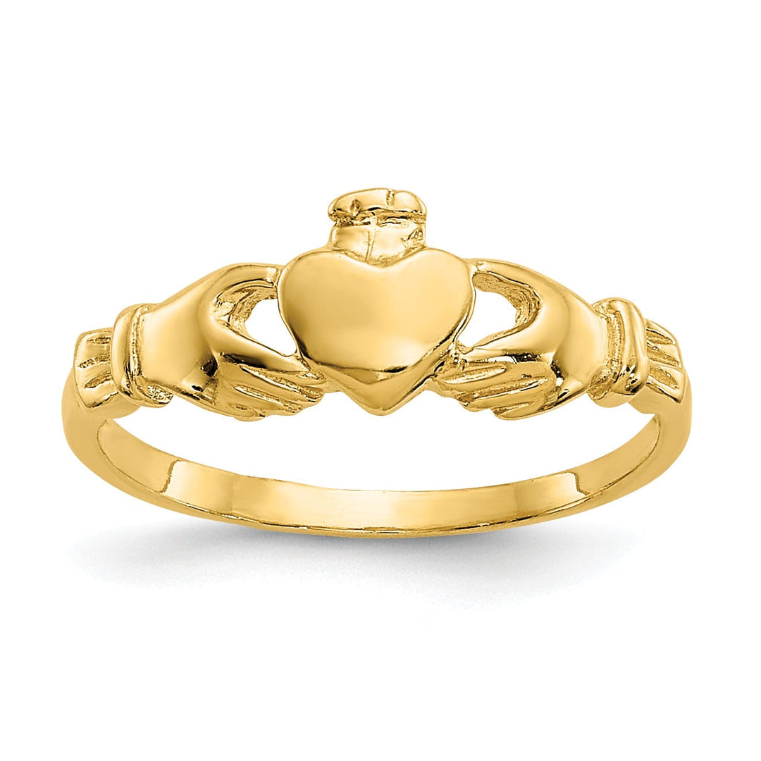 Lovely Rita's Ring 14k Yellow Gold Claddagh Baby Ring