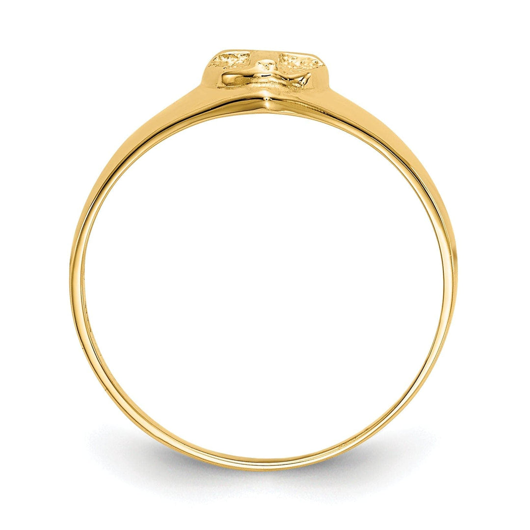 Lovely Rita's Ring 14k Yellow Gold Cross Children's Ring