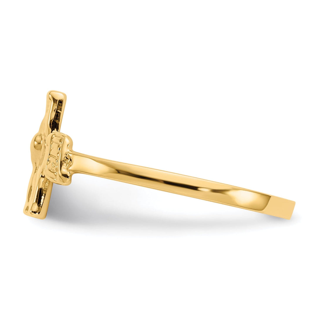 Lovely Rita's Ring 14k Yellow Gold Crucifix Children's Ring