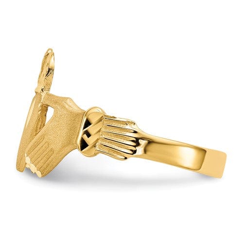 Lovely Rita's Ring 14k yellow gold D.C mens claddagh ring