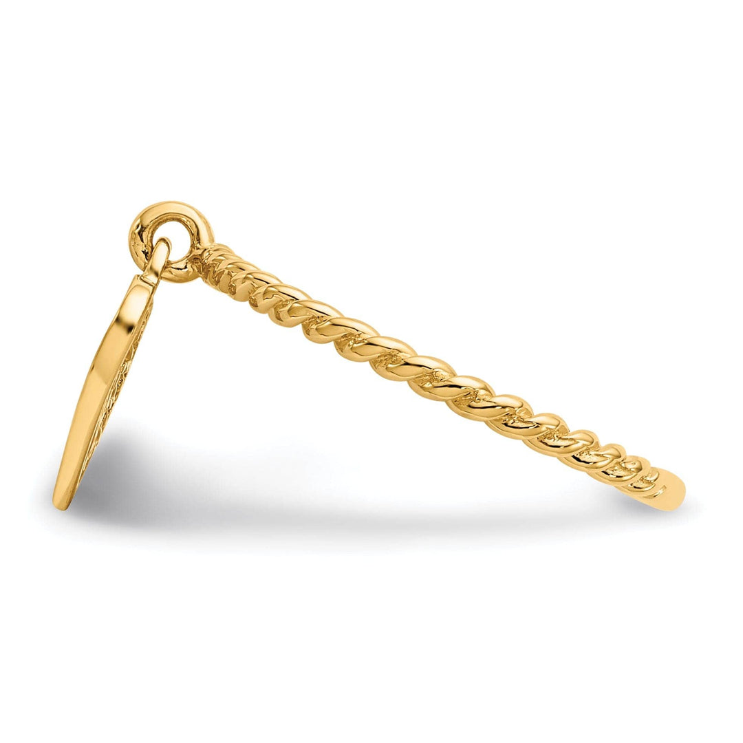 Lovely Rita's Ring 14k Yellow Gold Dangle Heart Ring