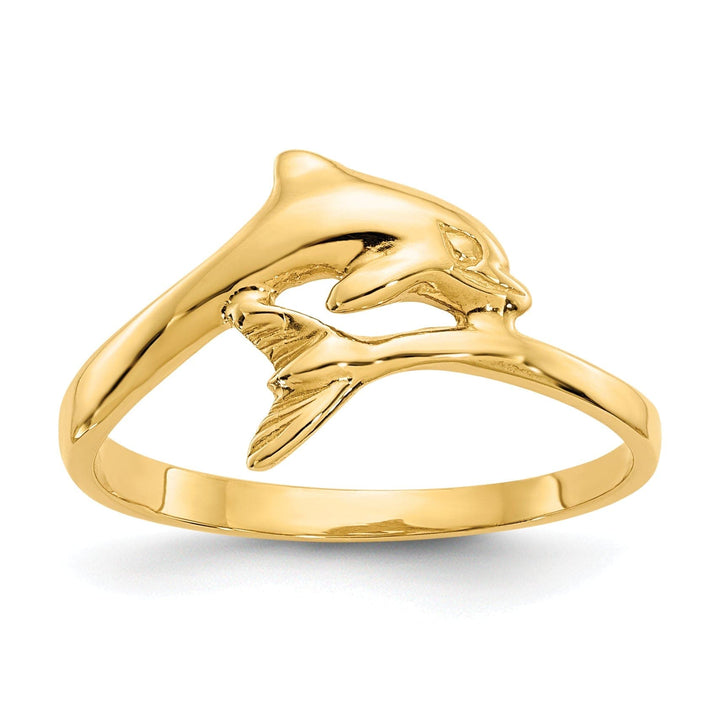 Lovely Rita's Ring 14k Yellow Gold Dolphin Children's Ring