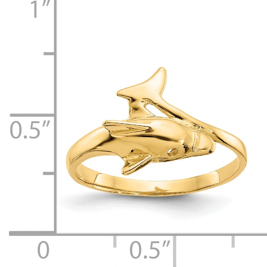 Lovely Rita's Ring 14k Yellow Gold Dolphin Ring