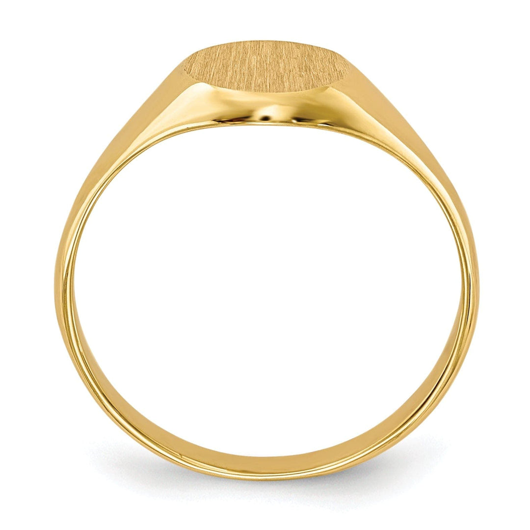 Lovely Rita's Ring 14k Yellow Gold Engraveable Signet Children Ring