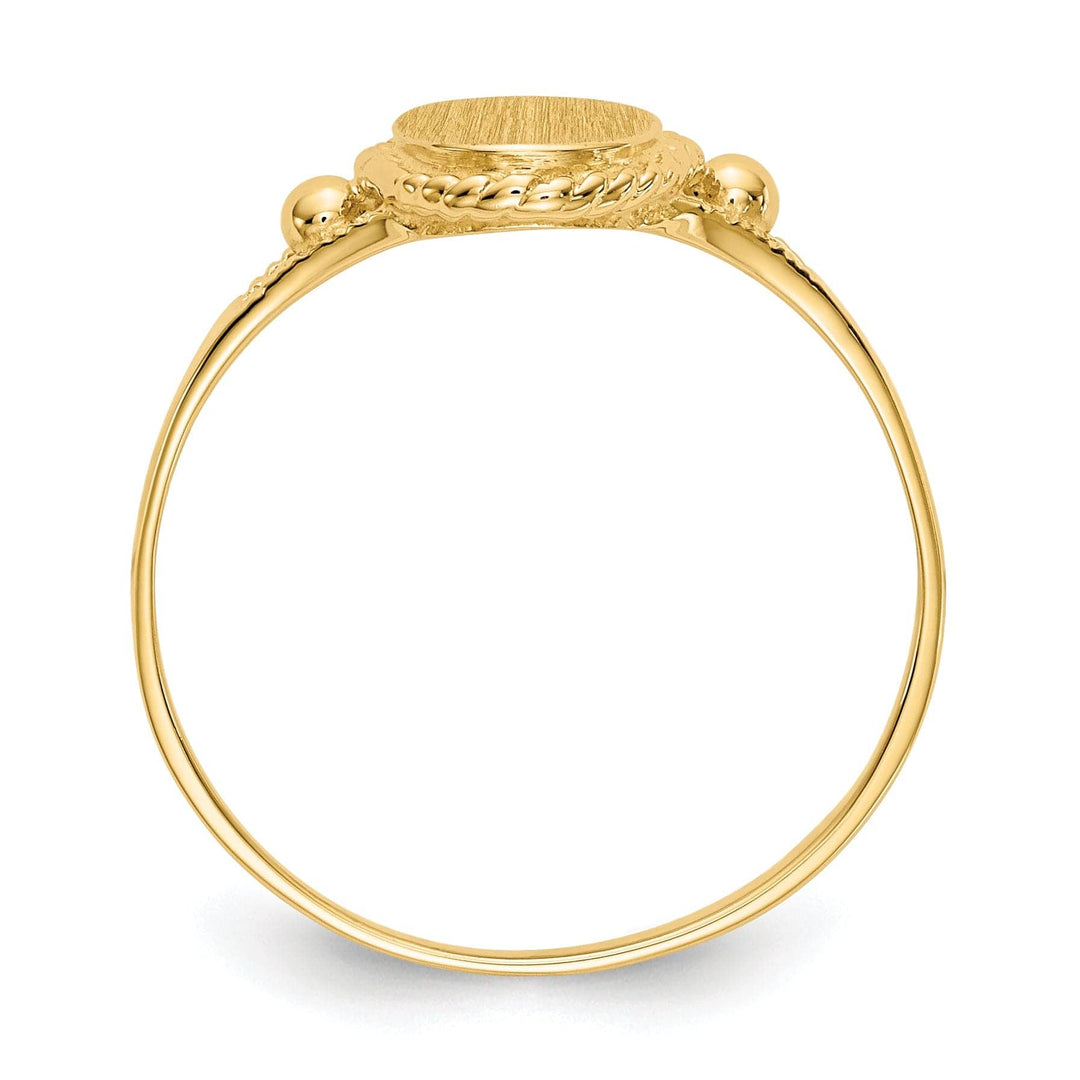 Lovely Rita's Ring 14k Yellow Gold Fancy Signet Children's Ring