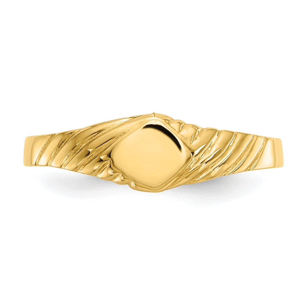Lovely Rita's Ring 14k Yellow Gold Fancy Signet Children's Ring