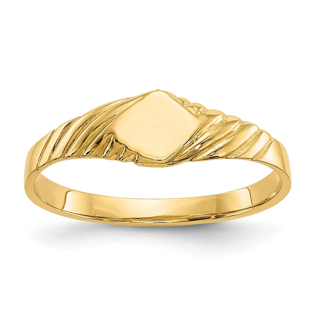 Lovely Rita's Ring 14k Yellow Gold Fancy Signet Children's Ring