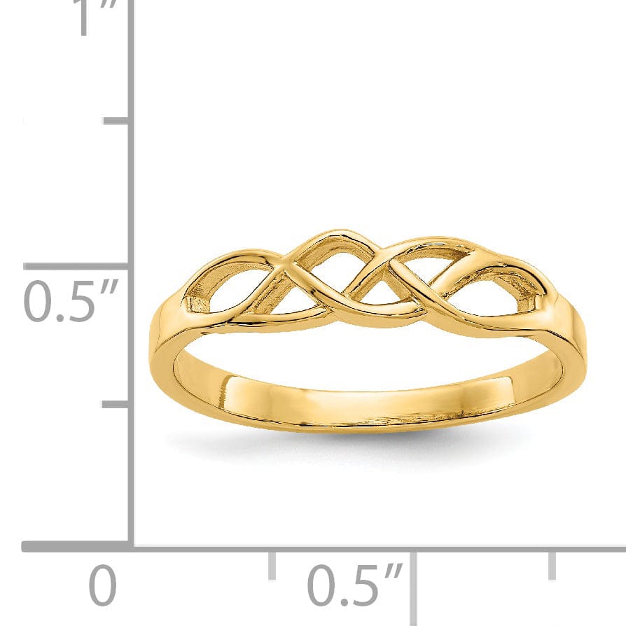 Lovely Rita's Ring 14k Yellow Gold Free Form Knot Ring
