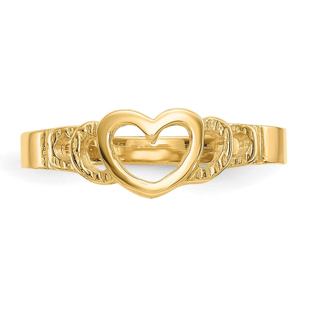 Lovely Rita's Ring 14k Yellow Gold Heart Baby Children's Ring