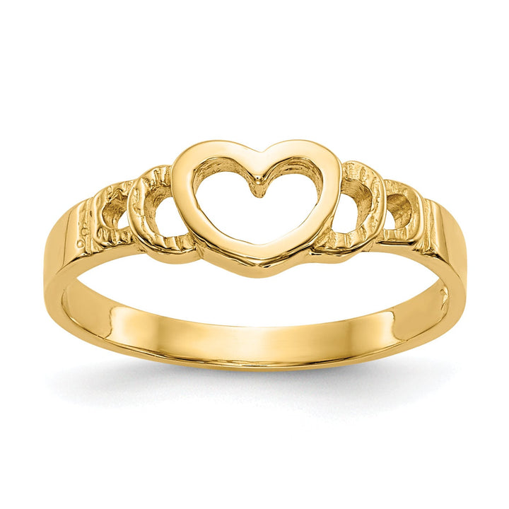 Lovely Rita's Ring 14k Yellow Gold Heart Baby Children's Ring