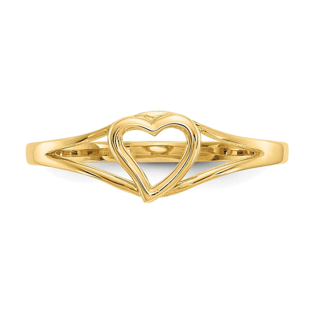 Lovely Rita's Ring 14k Yellow Gold Heart Baby Ring