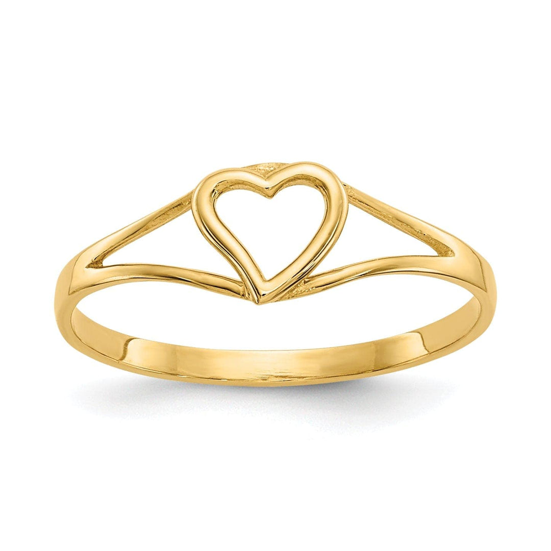 Lovely Rita's Ring 14k Yellow Gold Heart Baby Ring