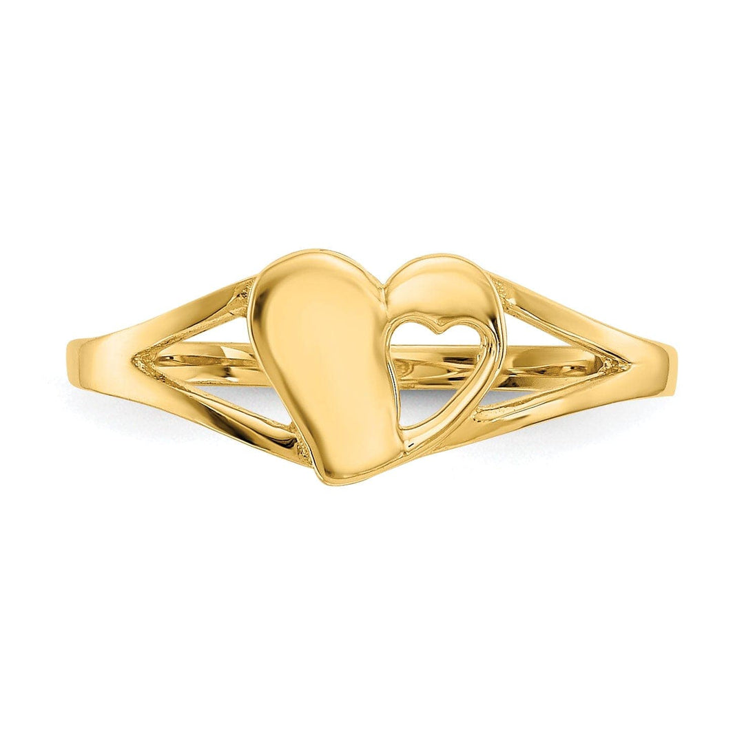Lovely Rita's Ring 14k Yellow Gold Heart Baby Ring