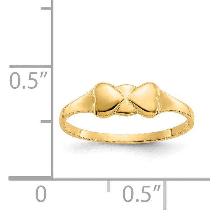 Lovely Rita's Ring 14k Yellow Gold Heart Baby Ring