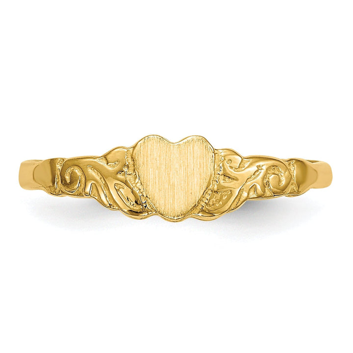 Lovely Rita's Ring 14k Yellow Gold Heart Children's Ring