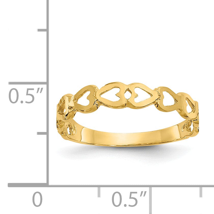 Lovely Rita's Ring 14k Yellow Gold Heart Ring