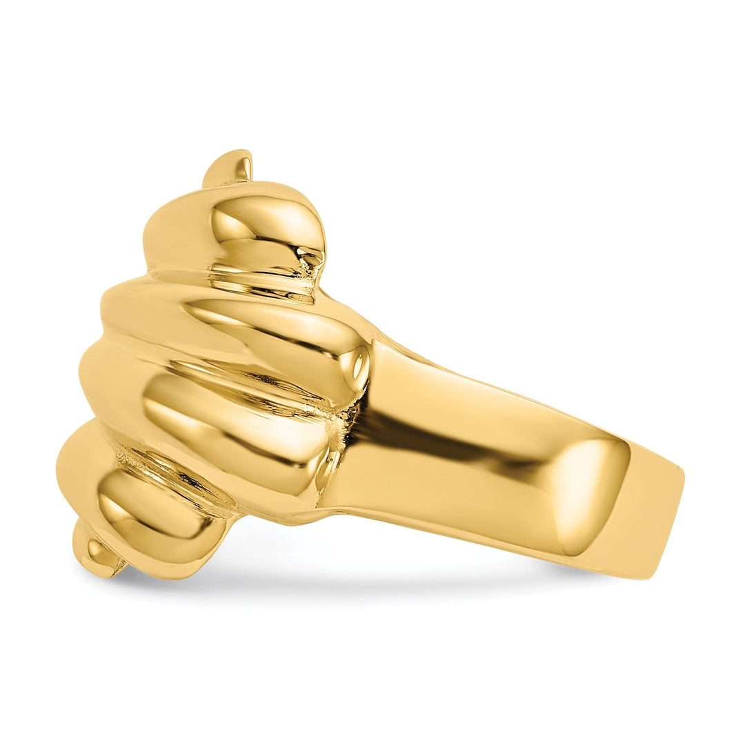 Lovely Rita's Ring 14k Yellow Gold High Polished Dome Fancy Ring