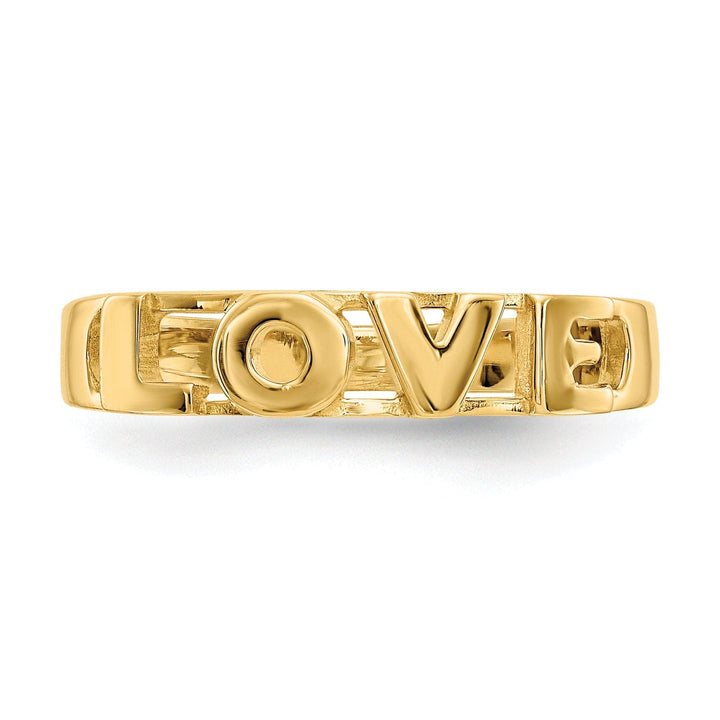 Lovely Rita's Ring 14k Yellow Gold 'Love' Ring