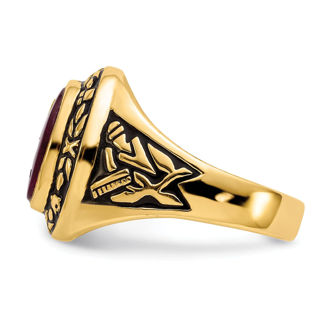 Lovely Rita's Ring 14k Yellow Gold Men's Masonic Ring