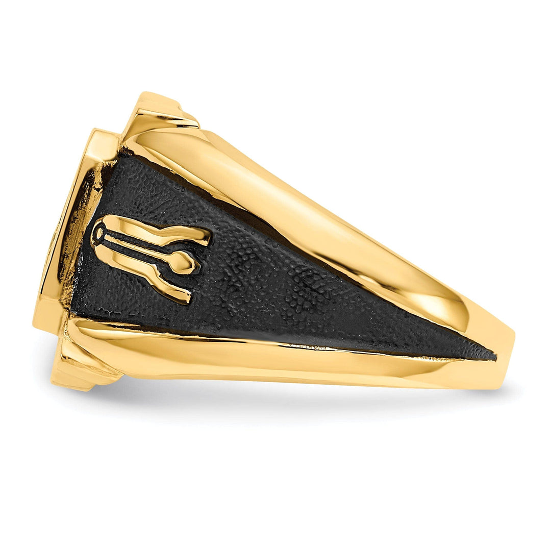 Lovely Rita's Ring 14k Yellow Gold Men's Masonic Ring