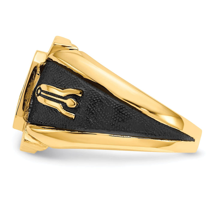 Lovely Rita's Ring 14k Yellow Gold Men's Masonic Ring