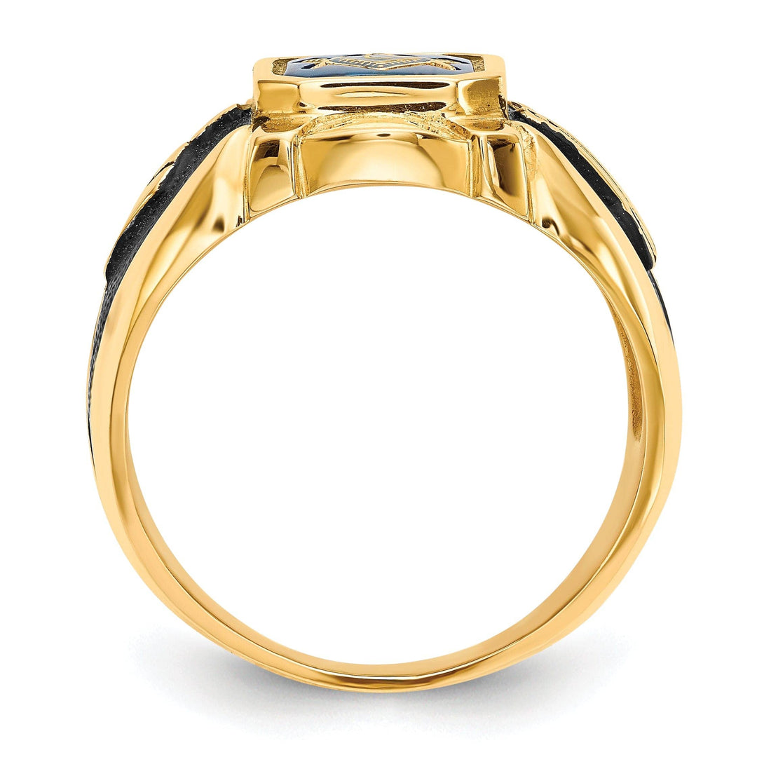 Lovely Rita's Ring 14k Yellow Gold Men's Masonic Ring