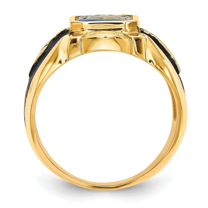 Lovely Rita's Ring 14k Yellow Gold Men's Masonic Ring