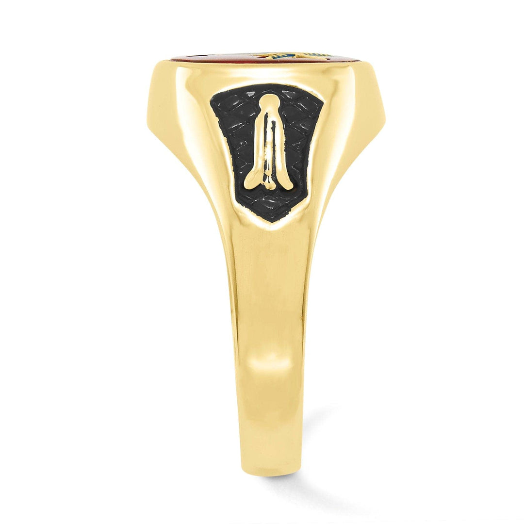 Lovely Rita's Ring 14k Yellow Gold Men's Masonic Ring