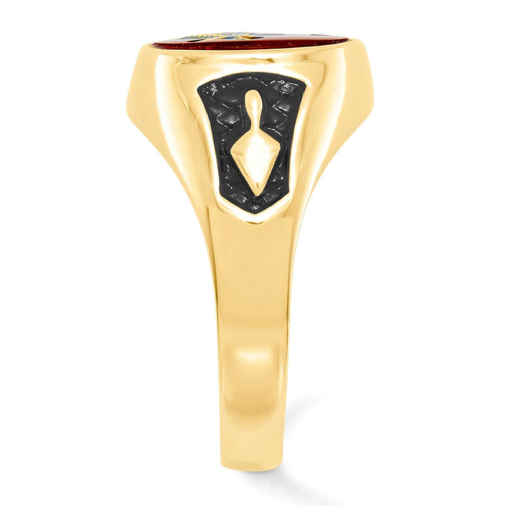Lovely Rita's Ring 14k Yellow Gold Men's Masonic Ring