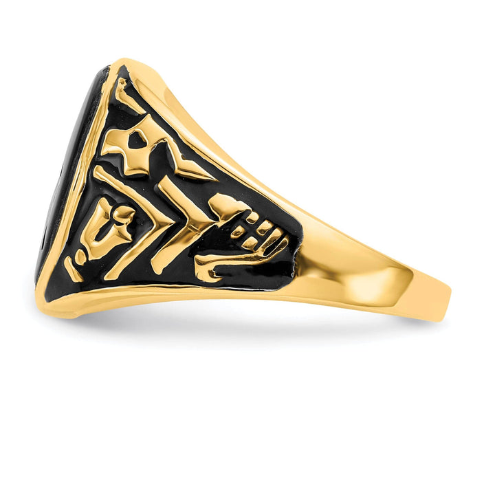 Lovely Rita's Ring 14k Yellow Gold Men's Masonic Ring