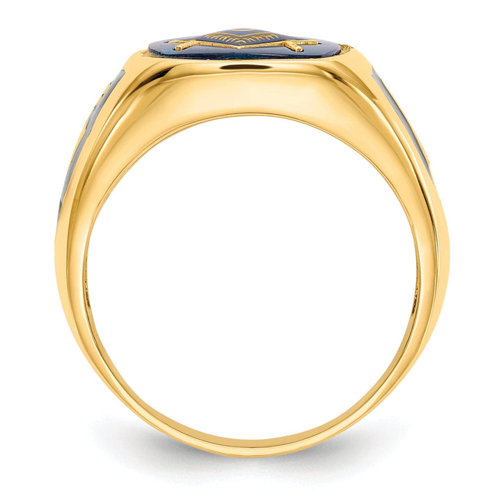 Lovely Rita's Ring 14k Yellow Gold Men's Masonic Ring
