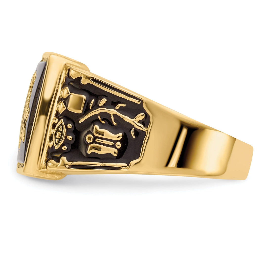 Lovely Rita's Ring 14k Yellow Gold Men's Masonic Ring